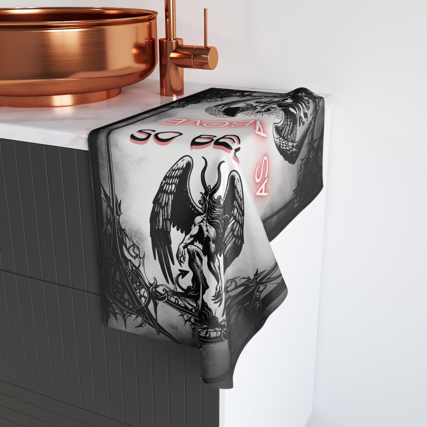 As Above So Below Hand Towel — Gothic Occult Bath/Hand Towel